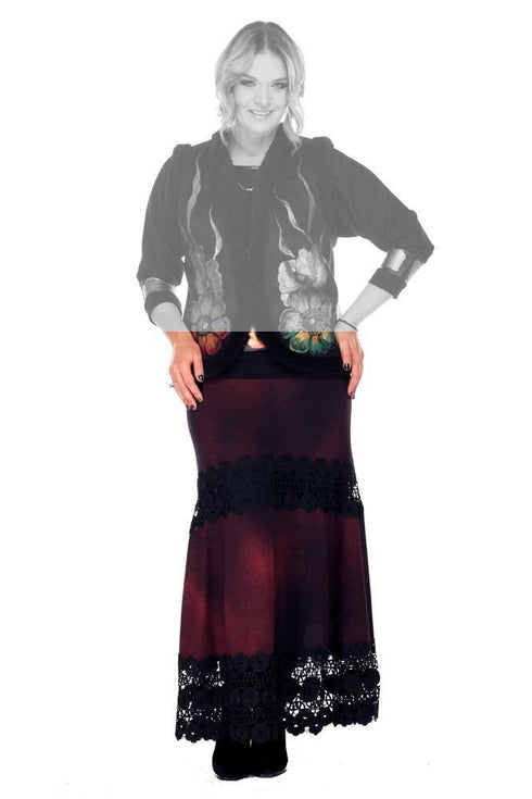 Fusta jerse pictata manual  Liza Panait Liza Panait Online Boutique